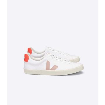 Veja ESPLAR SE CANVAS Women's Sneakers White/Orange | NZ 605YXF